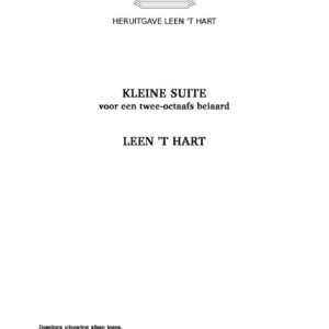 [PDF] Hart, Leen 't - Kleine suite